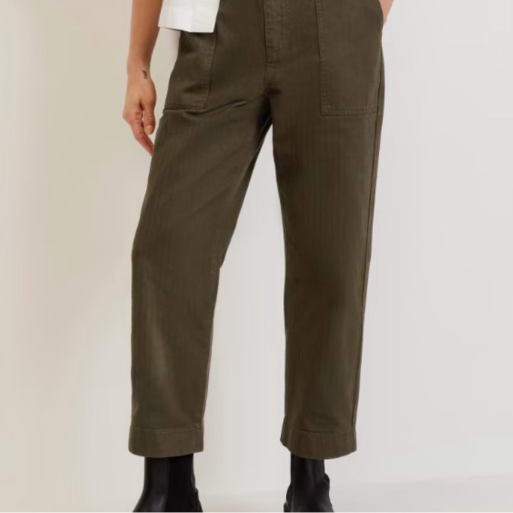 Everlane Cotton Herringbone Pants